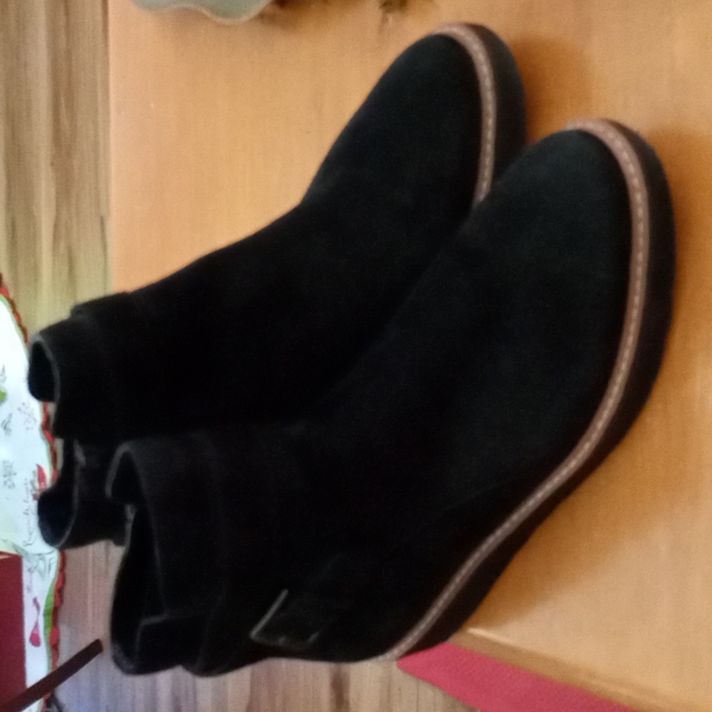 Naturalizer Black Leather Boots Size 8